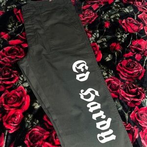 Ed hardy green / dark gray utility pants